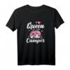 Queen Of The Camper Camping T-Shirt für Frauen  Lustiges Design für Camperinnen, Naturliebhaberinnen & Campingurlaub