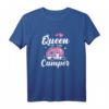 Queen Of The Camper Camping T-Shirt für Frauen  Lustiges Design für Camperinnen, Naturliebhaberinnen & Campingurlaub