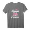 Queen Of The Camper Camping T-Shirt für Frauen  Lustiges Design für Camperinnen, Naturliebhaberinnen & Campingurlaub
