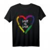 Love Is Love T-Shirt - LGBTQ+ Pride Statement für Supporter, Regenbogen Flagge & CSD Events, Geschenk für Schwule, Lesben, Bisexuelle & Transgender