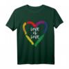 Love Is Love T-Shirt - LGBTQ+ Pride Statement für Supporter, Regenbogen Flagge & CSD Events, Geschenk für Schwule, Lesben, Bisexuelle & Transgender