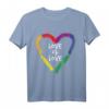 Love Is Love T-Shirt - LGBTQ+ Pride Statement für Supporter, Regenbogen Flagge & CSD Events, Geschenk für Schwule, Lesben, Bisexuelle & Transgender