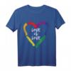 Love Is Love T-Shirt - LGBTQ+ Pride Statement für Supporter, Regenbogen Flagge & CSD Events, Geschenk für Schwule, Lesben, Bisexuelle & Transgender