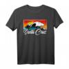 Santa Cruz California Vintage Retro T-Shirt - Surfer und Strandmotiv im 80er Style, ideales Geschenk für Surfer und Paddler