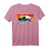 Santa Cruz California Vintage Retro T-Shirt - Surfer und Strandmotiv im 80er Style, ideales Geschenk für Surfer und Paddler