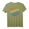 Regenbogen Farben Herz - Pride LGBT Symbol gegen Homophobie T-Shirt für Stolz, Support & Community-Identifikation