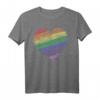 Regenbogen Farben Herz - Pride LGBT Symbol gegen Homophobie T-Shirt für Stolz, Support & Community-Identifikation