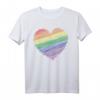 Regenbogen Farben Herz - Pride LGBT Symbol gegen Homophobie T-Shirt für Stolz, Support & Community-Identifikation