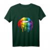 LGBT Regenbogen-Kussmund Tee  Pride Homosexuell & Transgender T-Shirt für CSD-Paraden, Unterstützung & Geschenke