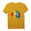 LGBT Regenbogen-Kussmund Tee  Pride Homosexuell & Transgender T-Shirt für CSD-Paraden, Unterstützung & Geschenke