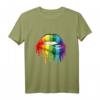 LGBT Regenbogen-Kussmund Tee  Pride Homosexuell & Transgender T-Shirt für CSD-Paraden, Unterstützung & Geschenke