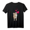 Niedliches Chihuahua Hund und Herzen T-Shirt  Lustiges Tierdesign für Hundeliebhaber, Welpenfans & Tierfreunde