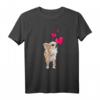 Niedliches Chihuahua Hund und Herzen T-Shirt  Lustiges Tierdesign für Hundeliebhaber, Welpenfans & Tierfreunde