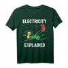 Lustiges Elektriker T-Shirt mit Ohm, Volt & Ampere - Perfektes Geschenk für Elektriker, Physik- und Technikbegeisterte zu Weihnachten & Urlaub