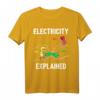 Lustiges Elektriker T-Shirt mit Ohm, Volt & Ampere - Perfektes Geschenk für Elektriker, Physik- und Technikbegeisterte zu Weihnachten & Urlaub