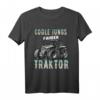 Coole Jungs fahren Traktor Trecker Kinder T-Shirt - Lustiges Bauernhof Motiv für kleine Landwirte