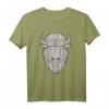 Vintage Bison Amerikanischer Büffel T-Shirt  Retro Design für Naturliebhaber, Wanderer & Camping-Fans