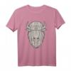 Vintage Bison Amerikanischer Büffel T-Shirt  Retro Design für Naturliebhaber, Wanderer & Camping-Fans