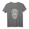 Vintage Bison Amerikanischer Büffel T-Shirt  Retro Design für Naturliebhaber, Wanderer & Camping-Fans