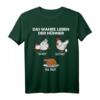 Das Wahre Leben Der Hühner - Lustiges Huhn Landwirt Bauer T-Shirt für Tierliebhaber & Hühnerfreunde