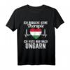 Ungarische Flagge T-Shirt  Perfekt für Ungarn Fans, Urlaub & als Geschenk für Liebhaber Ungarns