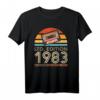 Vintage 1983 Geburtstag T-Shirt - Stilvolles Retro Geschenk für Männer und Frauen, Perfekt für Geburtstagsfeiern und Jubiläen