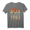 Vintage 1983 Geburtstag T-Shirt - Stilvolles Retro Geschenk für Männer und Frauen, Perfekt für Geburtstagsfeiern und Jubiläen