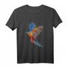 Papagei T-Shirt Ara Vogel im Street Art Style  Buntes Tiermotiv für Männer, Frauen & Kinder, Perfekt als Geschenk zu Geburtstag, Weihnachten & Anlässen