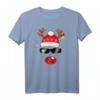 Weihnachts Rentier Rudolf mit roter Nase Design T-Shirt - Lustiges Festtagsmotiv für Weihnachten & Feiertage