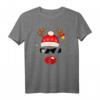 Weihnachts Rentier Rudolf mit roter Nase Design T-Shirt - Lustiges Festtagsmotiv für Weihnachten & Feiertage