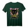 Japanische Katze im Retro-Design mit Ramen Kanji  But First T-Shirt für Katzen- und Ramen-Fans