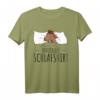 Offizielles Schlafshirt Ziege T-Shirt  Lustiges Tiermotiv für Damen und Herren, Perfekt für Morgenmuffel, Langschläfer und Tierliebhaber
