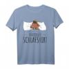 Offizielles Schlafshirt Ziege T-Shirt  Lustiges Tiermotiv für Damen und Herren, Perfekt für Morgenmuffel, Langschläfer und Tierliebhaber