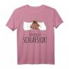 Offizielles Schlafshirt Ziege T-Shirt  Lustiges Tiermotiv für Damen und Herren, Perfekt für Morgenmuffel, Langschläfer und Tierliebhaber