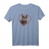 Britisch Kurzhaar Katzen Herz Portrait T-Shirt  Witziges Katzenmotiv für Katzenliebhaber, Katzenmamas & Papas