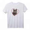 Britisch Kurzhaar Katzen Herz Portrait T-Shirt  Witziges Katzenmotiv für Katzenliebhaber, Katzenmamas & Papas