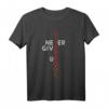 Liverpool gibt Scouser niemals auf T-Shirt - Stolzes Fan-Shirt für Liverpool-Liebhaber und Supporter