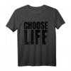 Vintage Choose Life T-Shirt mit 80er Lebensstil und Bewusstseins-Motto  Perfekt für Geburtstage, Jubiläen & besondere Anlässe