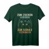 Zum Zocken geboren Zur Schule gezwungen Gamer T-Shirt  Lustiges Gaming Motiv für Jungen, Mädchen, Damen & Herren, Perfekt als Geschenk zu Geburtstag & Weihnachten
