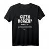 Lustiges Morgenmuffel T-Shirt mit Spruch 'Guten Morgen? Ganz ganz dünnes Eis'  Humorvolles Geschenk für Arbeit, Schule & Freunde
