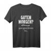 Lustiges Morgenmuffel T-Shirt mit Spruch 'Guten Morgen? Ganz ganz dünnes Eis'  Humorvolles Geschenk für Arbeit, Schule & Freunde