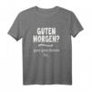 Lustiges Morgenmuffel T-Shirt mit Spruch 'Guten Morgen? Ganz ganz dünnes Eis'  Humorvolles Geschenk für Arbeit, Schule & Freunde