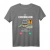 Lokführer T-Shirt mit Spruch 'Die Eisenbahn ruft und ich muss los'  Perfektes Geschenk für Triebfahrzeugführer und Eisenbahnprofis