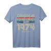 1974 Vintage Geburtstag Retro T-Shirt für Damen und Herren - Originelles Geschenk zum 49. Geburtstag im Stil der 70er und 80er Jahre