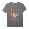 Kinder Ich werde Große Schwester Schwangerschaft verkünden T-Shirt - Fuchs Design für Mädchen, ideales Geschenk zur Geburt und Babyparty