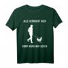 Alle verrückt hier Komm Huhn Wir gehen Landwirt Bauer Hühner T-Shirt - Lustiges Bauernhof Outfit für Frauen, Hühnerliebhaberinnen
