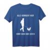Alle verrückt hier Komm Huhn Wir gehen Landwirt Bauer Hühner T-Shirt - Lustiges Bauernhof Outfit für Frauen, Hühnerliebhaberinnen