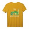 T-Rex Dinosaurier T-Shirt - Lustiges Motiv gegen Liegestütze für Kinder, Schüler und Sportler