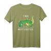T-Rex Dinosaurier T-Shirt - Lustiges Motiv gegen Liegestütze für Kinder, Schüler und Sportler