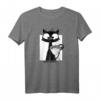 Süße Schwarze Katze Kaffeetasse & T-Shirt mit Miau-Design - Perfekt für Katzenliebhaber & Kaffeejunkies als Geschenk zum Geburtstag & Weihnachten